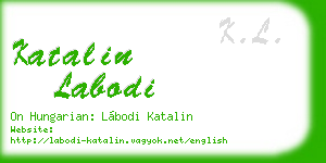 katalin labodi business card