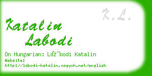 katalin labodi business card